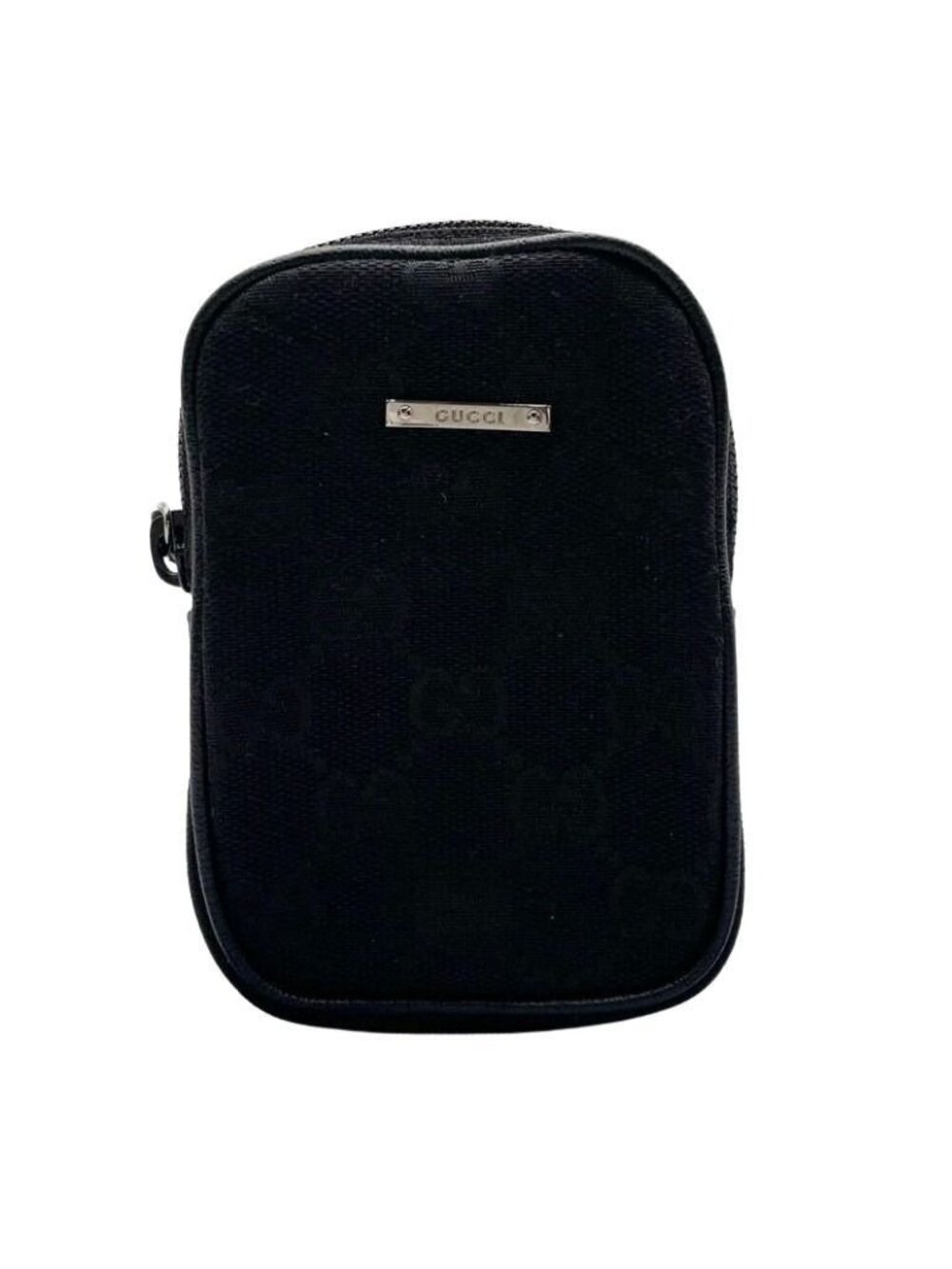 Gucci Galet Case GG Canvas Black Messenger Bag